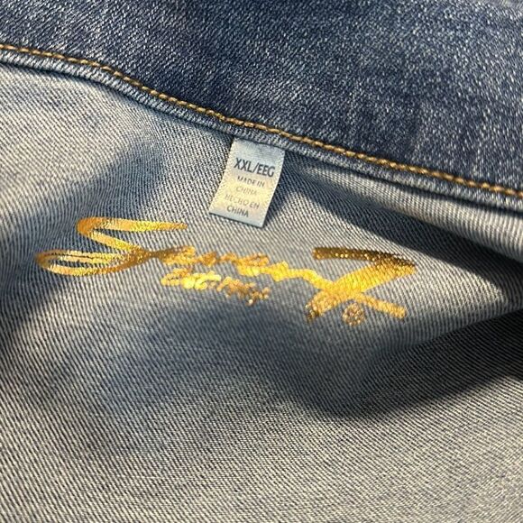 Seven7 Women’s Button up Jean Jacket size xxl - Picture 6 of 8